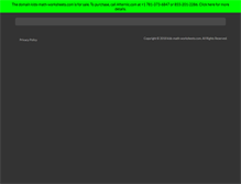 Tablet Screenshot of kids-math-worksheets.com